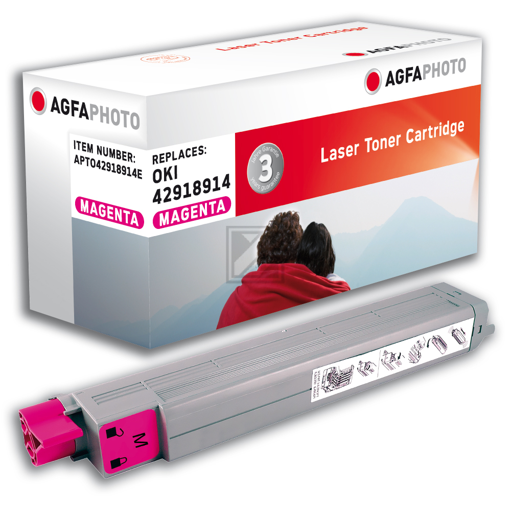 Agfaphoto Toner-Kit magenta (APTO42918914E) ersetzt 42918914