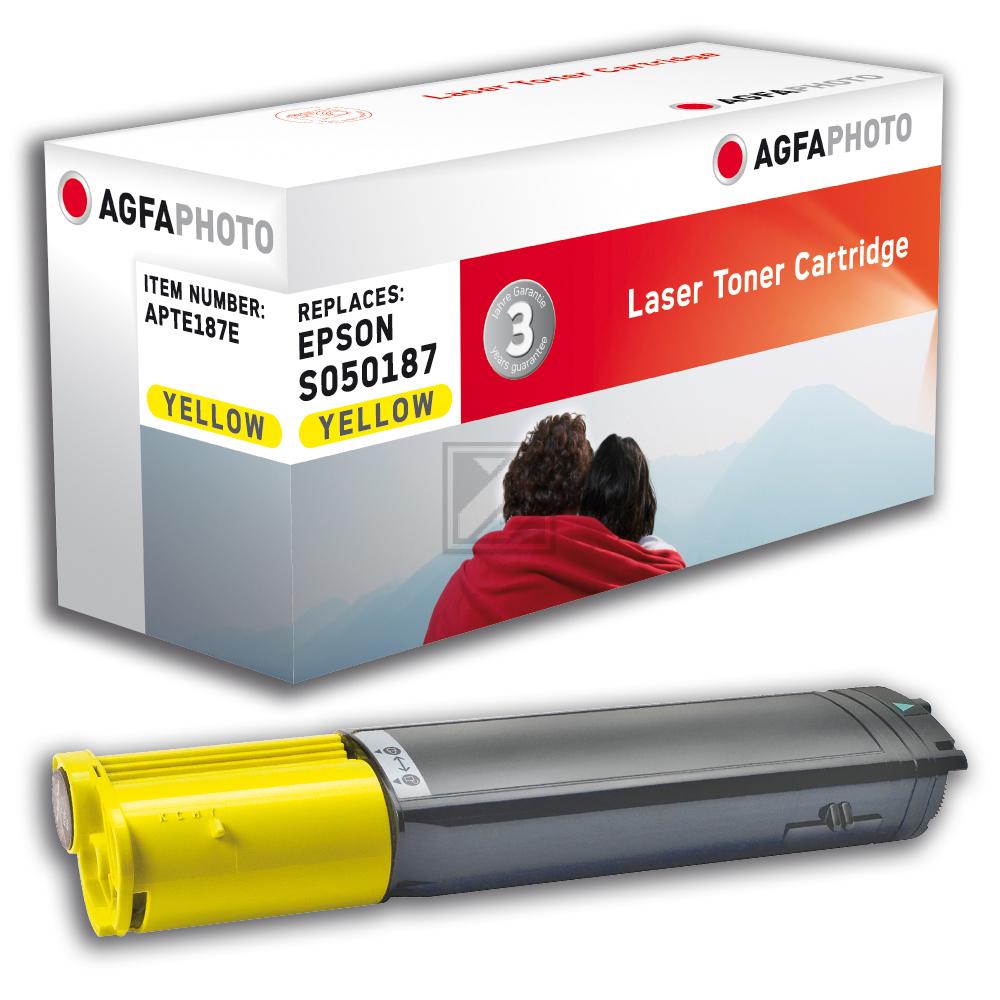Agfaphoto Toner-Kartusche gelb HC (APTE187E) ersetzt 0187