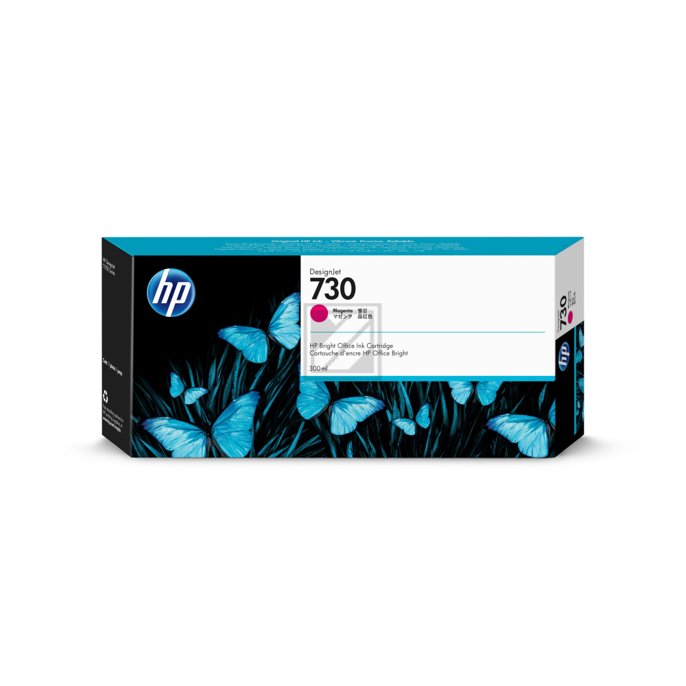 HP Tintenpatrone magenta HC (P2V69A, 730)