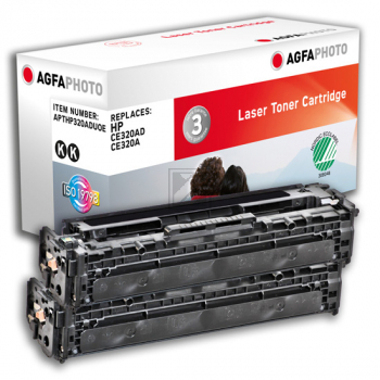 Agfaphoto Toner-Kartusche 2 x schwarz (APTHP320ADUOE) ersetzt 128A