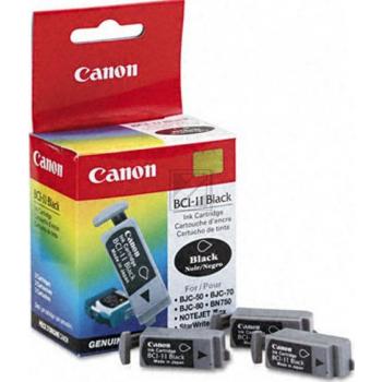 Canon Tintenpatrone 3 x schwarz (0957A320, BCI-11BK)