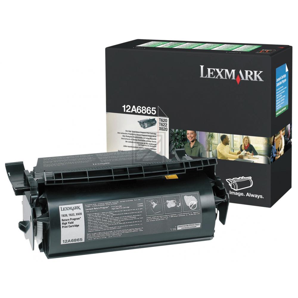 Lexmark Toner-Kartusche Prebate schwarz HC (12A6865)