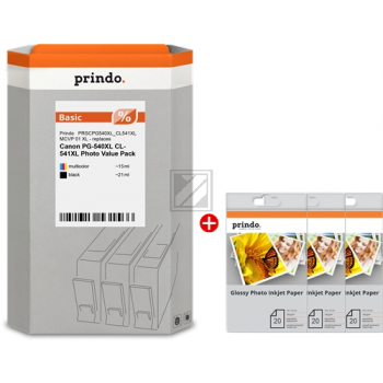 Prindo Tintenpatrone (Basic) cyan/gelb/magenta, schwarz HC (PRSCPG540XL_CL541XL MCVP 01) ersetzt PG-540XL, CL-541XL