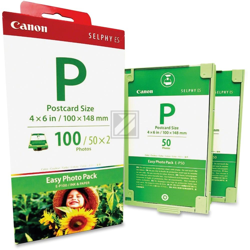 Canon Tintenpatrone + Papier farbig (1335B001, E-P100)