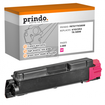 Prindo Toner-Kit magenta (PRTKYTK580M) ersetzt TK-580M