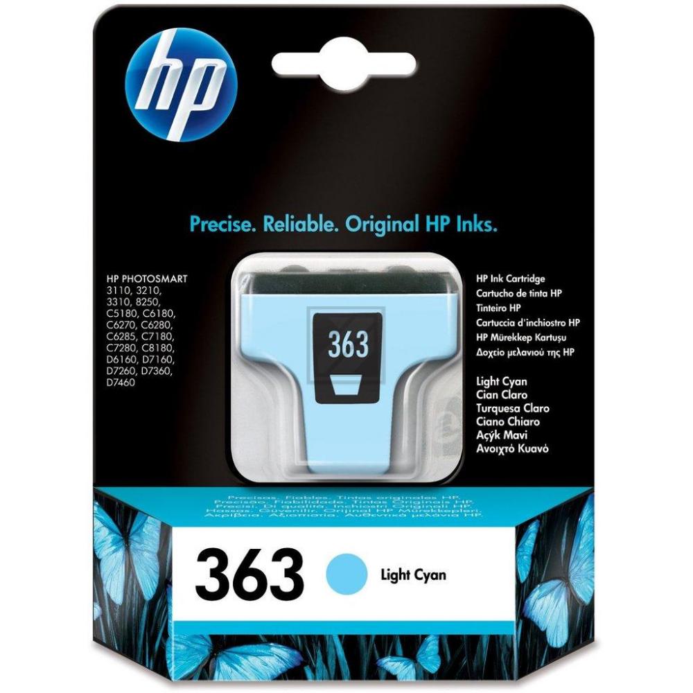 HP Tintenpatrone cyan light (C8774EE#BA1, 363)