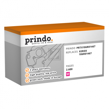 Prindo Toner-Kit magenta HC (PRTX106R01467) ersetzt 106R01467
