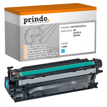 Prindo Toner-Kartusche cyan (PRTHPCE251A) ersetzt 504A