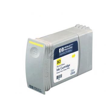 HP Tintenpatrone gelb HC (C4848A, 80)