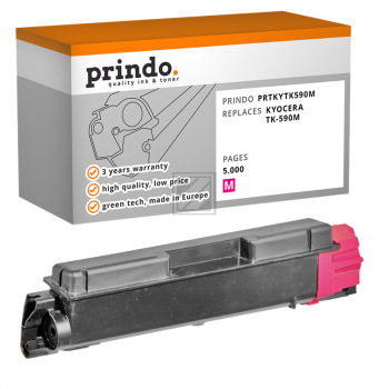 Prindo Toner-Kit (Basic) magenta (PRTKYTK590M Basic) ersetzt TK-590M