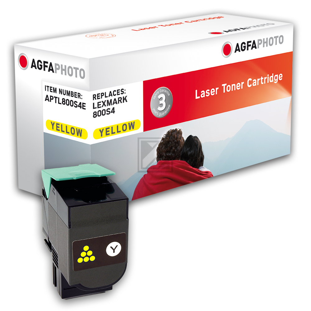 Agfaphoto Toner-Kit gelb (APTL800S4E) ersetzt 800S4