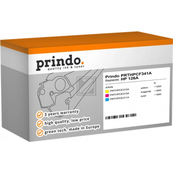 Prindo Toner-Kartusche gelb, magenta, cyan (PRTHPCF341A) ersetzt 126A