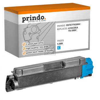 Prindo Toner-Kit (Basic) cyan (PRTKYTK590C Basic) ersetzt TK-590C