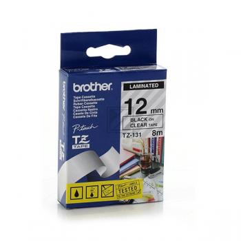 Brother Schriftbandkassette schwarz/transparent (TZE-S131)