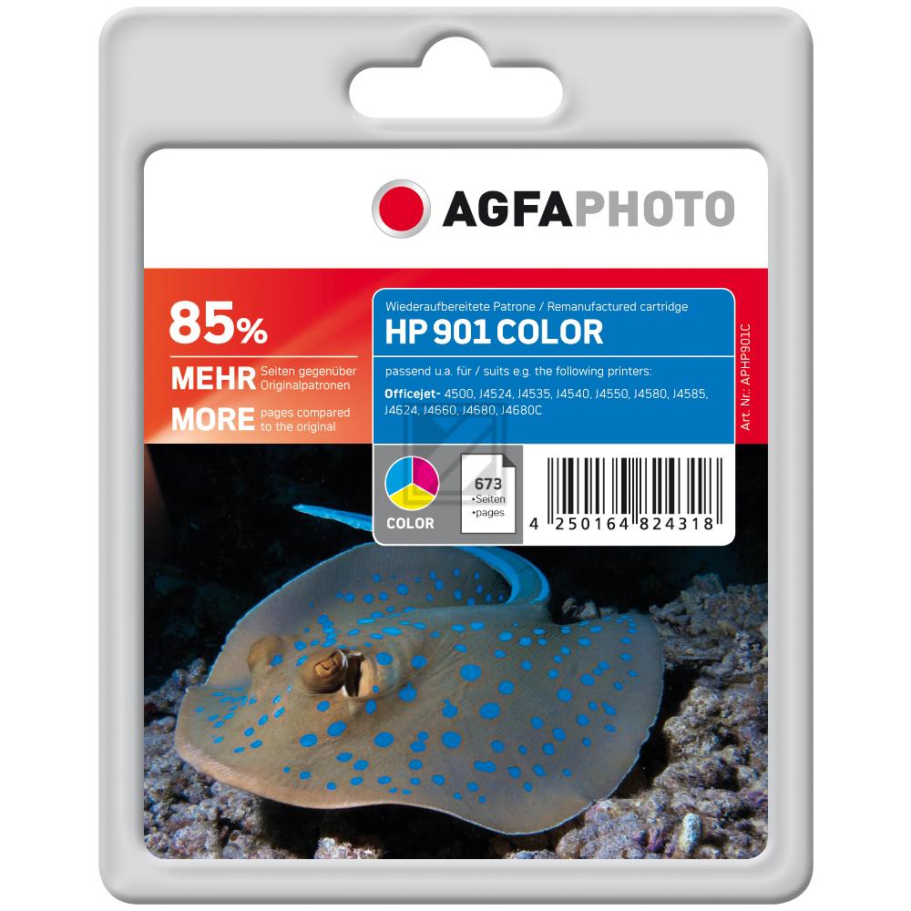 Agfaphoto Tintendruckkopf cyan/gelb/magenta (APHP901C) ersetzt 901
