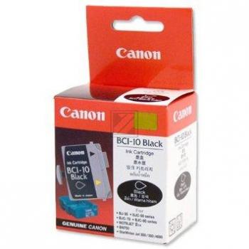 Canon Tintenpatrone (für BC-10BK) 3 x schwarz (0956A002AA, BCI-10BK)