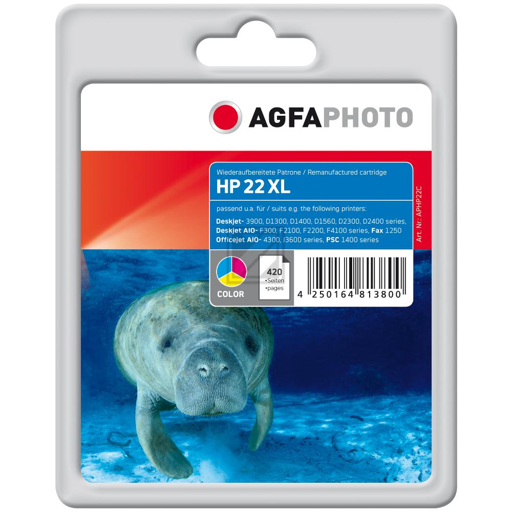 Agfaphoto Tintendruckkopf cyan/gelb/magenta (APHP22C) ersetzt 22XL