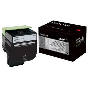 Lexmark Toner-Kit schwarz HC plus (80C0X10, 800X1)