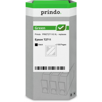 Prindo Tintenpatrone (Green) schwarz HC (PRIET2711G) ersetzt T2711