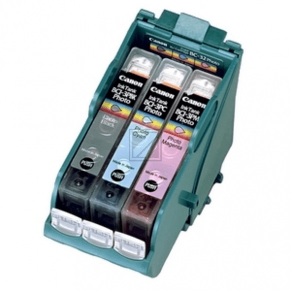 Canon Tintendruckkopf photo cyan, photo magenta, photo schwarz (4610A002AA, BC-32E)