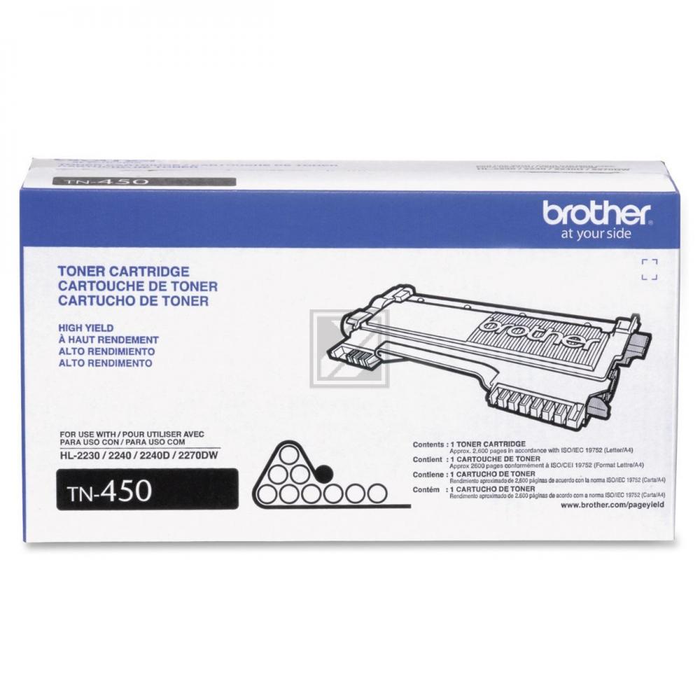 Brother Toner-Kit schwarz HC (TN-450)