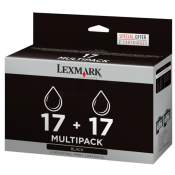 Lexmark Tintendruckkopf 2 x schwarz HC (80D2954, 17)