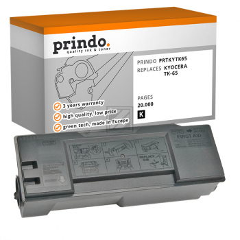 Prindo Toner-Kit schwarz (PRTKYTK65) ersetzt TK-65