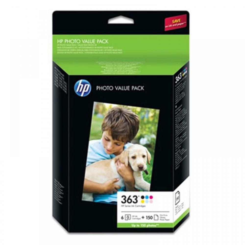 HP Tintenpatrone gelb, cyan light, magenta light, magenta, schwarz, cyan (Q7966EE#301, 6 x 363)