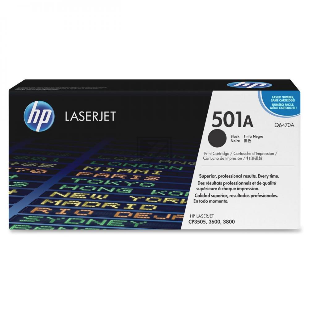 HP Toner-Kartusche schwarz (Q6470A, 501A)