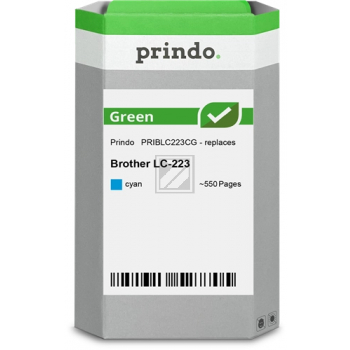 Prindo Tintenpatrone (Green) cyan (PRIBLC223CG) ersetzt LC-223C