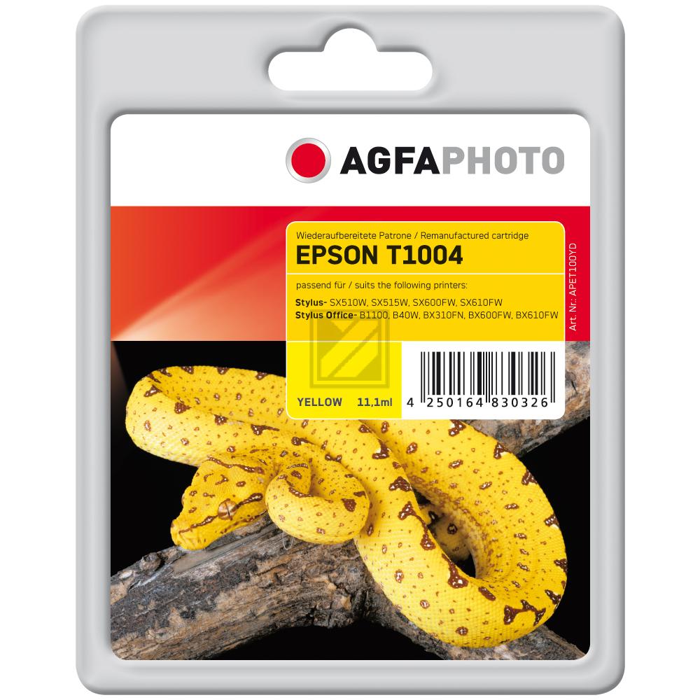 Agfaphoto Tintenpatrone gelb (APET100YD) ersetzt T1004