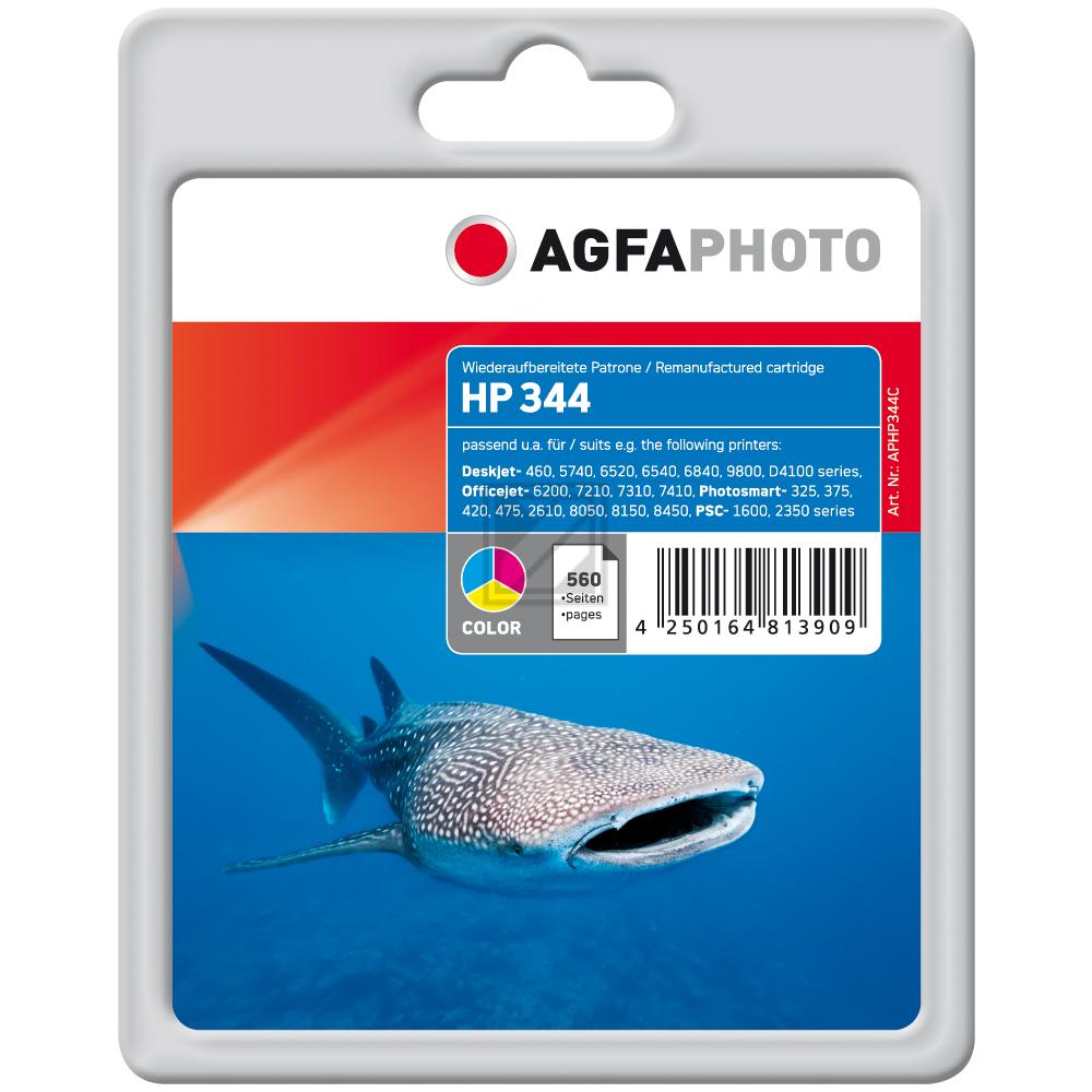 Agfaphoto Tintendruckkopf cyan/gelb/magenta HC (APHP344C) ersetzt 344