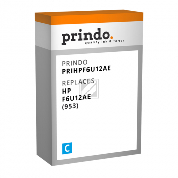 Prindo Tintenpatrone cyan (PRIHPF6U12AE) ersetzt 953