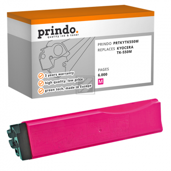 Prindo Toner-Kit magenta (PRTKYTK550M) ersetzt TK-550M