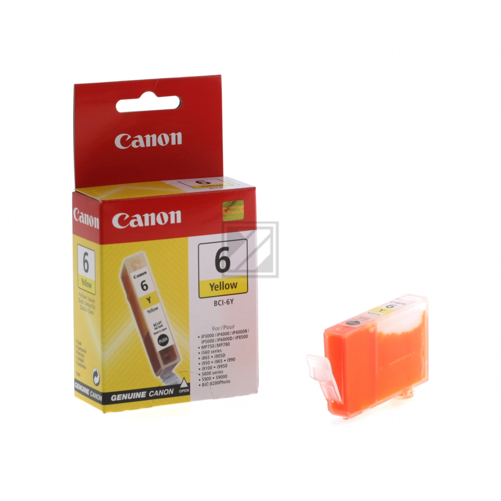 Canon Tintenpatrone gelb (4708A002AA, BCI-6Y)