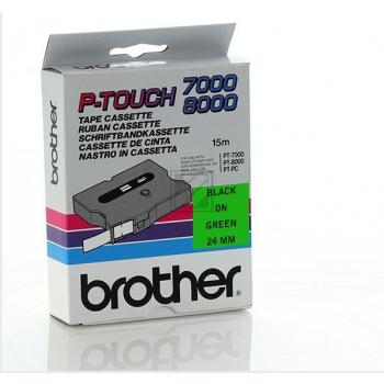 Brother Schriftbandkassette schwarz/grün (TX-751)