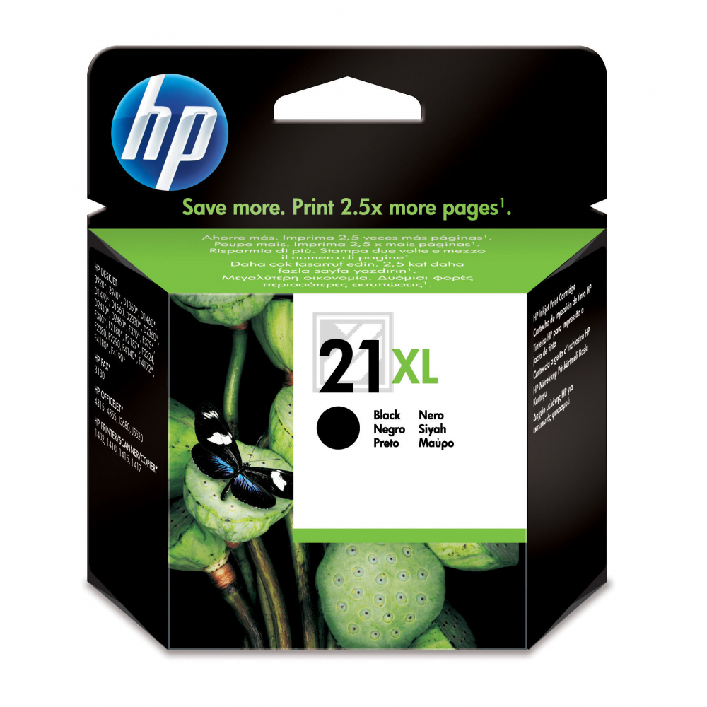 HP Tintendruckkopf schwarz HC (C9351CE, 21XL)