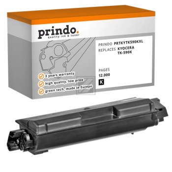 Prindo Toner-Kit schwarz (PRTKYTK590KXL) ersetzt TK-590K