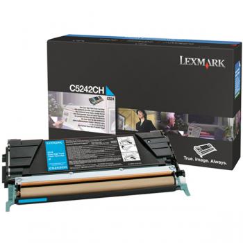 Lexmark Toner-Kartusche cyan HC (C5242CH)