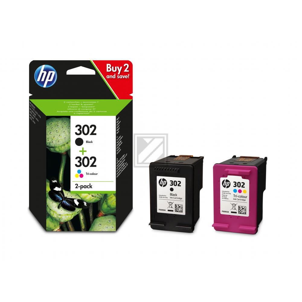 HP Tintendruckkopf cyan/gelb/magenta, schwarz (X4D37AE#301, 302)