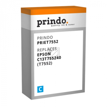 Prindo Tintenpatrone cyan HC (PRIET7552) ersetzt T7552