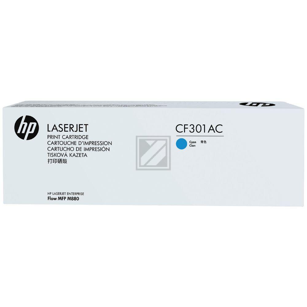 HP Toner-Kit Contract (nur für Vertragskunden) cyan (CF301AH, 827AH)