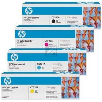 HP Toner-Kartusche gelb, magenta, schwarz, cyan