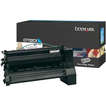 Lexmark Toner-Kartusche cyan HC plus (C7722CX)