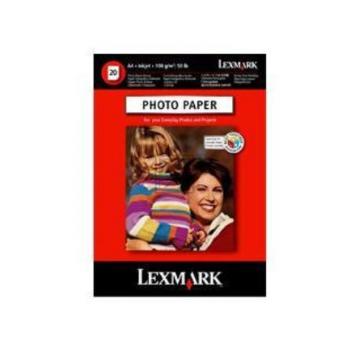 Lexmark Premium Glossy Photopapier DIN A4 weiß 20 Seiten DIN A4 (0080D1706)