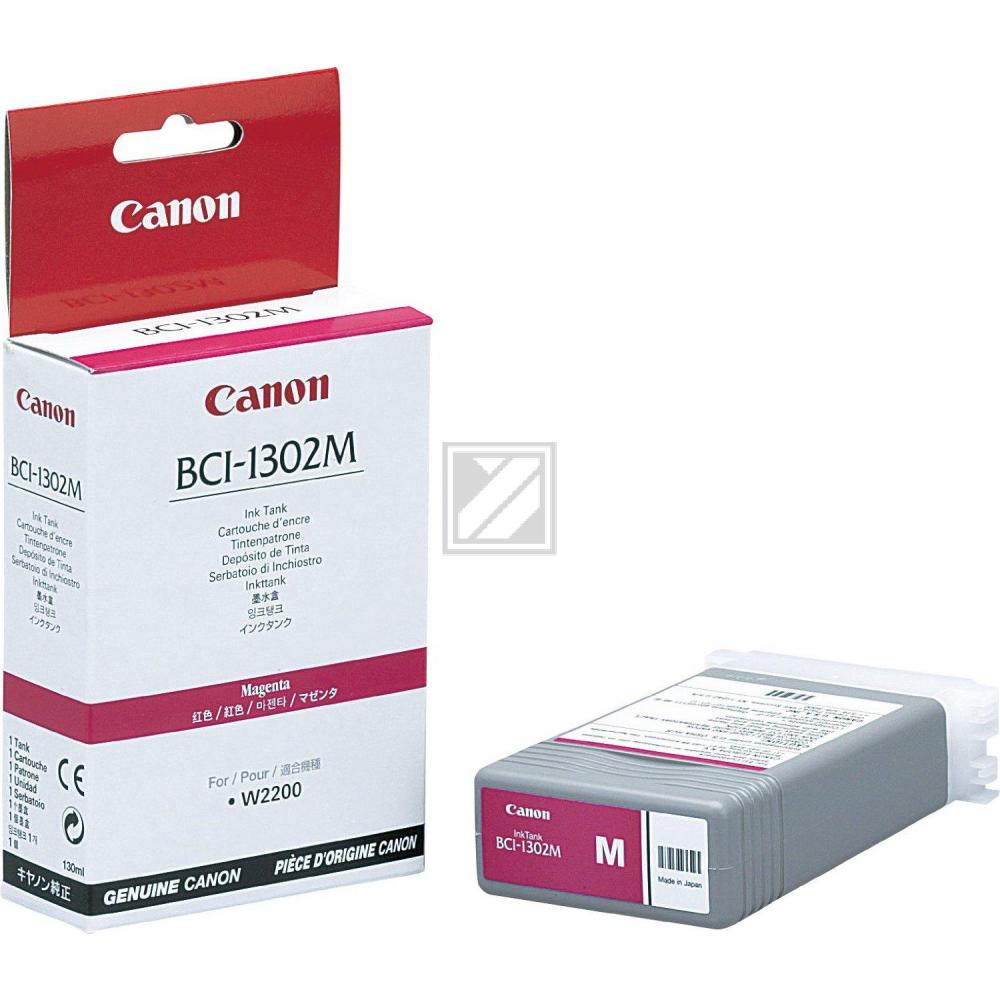 Canon Tintenpatrone magenta (7719A001AA, BCI-1302M)