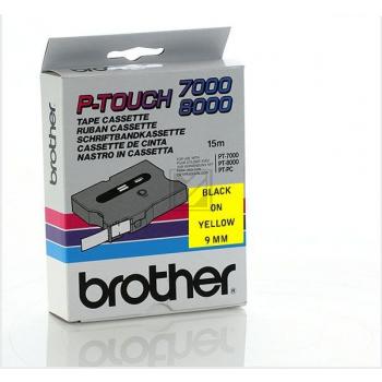 Brother Schriftbandkassette schwarz/gelb (TX-621)