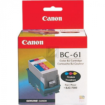 Canon Tintenpatrone Nachfüllung für BC-61C cyan/gelb/magenta (0968A008, BCI-61C)