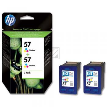HP Tintendruckkopf 2 x cyan/gelb/magenta HC (C9503AE, 57)