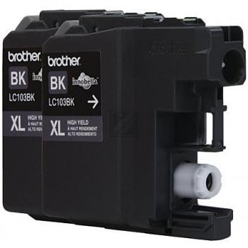 Brother Tintenpatrone 2 x schwarz HC (LC-1032PKS)